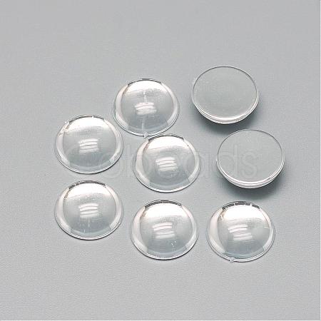 Transparent Acrylic Cabochons GACR-Q014-8mm-02-1