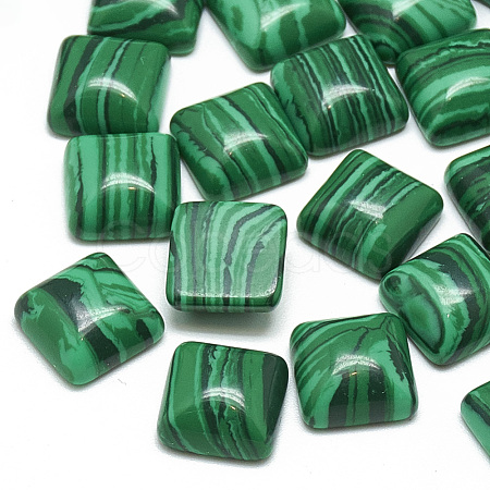 Synthetic Malachite Cabochons X-G-T026-10x10-19-1