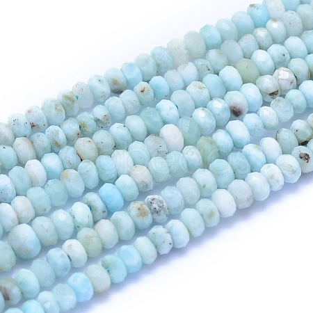 Natural Larimar Beads Strands G-I279-D01-01-1