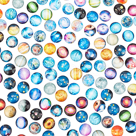 Glass Cabochons GLAA-WH0022-65-1