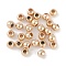 CCB Plastic Round Beads, Gold, 3.5x3mm, Hole: 1.8mm