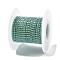 Iron Rhinestone Glass Cup Chain, with Spool, Light Azore, 2x2~2.5x2mm, about 16.40 Feet(5m)/Roll