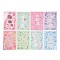 8Pcs PVC Waterproof Stickers, Self-adhesive Decals, Animal, Mixed Color, 160x110x0.7mm, Sticker: 11~45x12~37mm