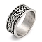 304 Stainless Steel Ring, Rings, Symbol, 9.5mm, Inner Diameter: 19mm