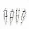 Tibetan Style Alloy Pendants, Lead Free & Cadmium Free, Cartridge, Antique Silver, 15x3.5mm, Hole: 1.8mm, about 1000pcs/500g