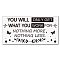 PVC Wall Stickers, Motivational Quote Sticker, for Wall Decoration, Word You Will Only Get What You Work For, Black, 590x300mm