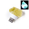 Nuggets Natural Citrine USB Night Light, Healing Raw Stone Night Lamp for Bedroom Home Decor, 30~40mm