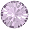 Preciosa&reg MAXIMA Crystal Round Stones, Czech Crystal, Dura Foiling, Round(431 11 615 Chaton), 20020 Light Amethyst, SS39(8.15~8.4mm)