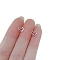 Alloy Earrings for Women, with 925 Sterling Silver Pin, Heart, 10mm