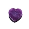 Natural Amethyst Charms, Faceted, Heart Charm, 13x13x6mm