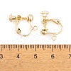 Ion Plating(IP) Brass Earring Findings KK-O146-01G-3