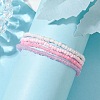 4Pcs 4 Color Glass Seed Beaded Stretch Bracelets Set BJEW-JB10121-4