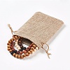 Wood Beads Stretch Bracelets Sets BJEW-JB03909-11