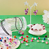 300Pcs 12 Colors Crackle Baking Painted Imitation Jade Glass Beads Set DGLA-TA0001-05-7