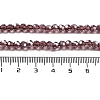 Electroplate Transparent Glass Beads Strands EGLA-A035-T4mm-A13-4
