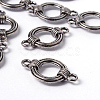 Antique Silver Tibetan Style Ring Links connectors X-EA9823Y-NF-2
