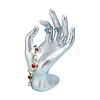 Resin Mannequin Hand Jewelry Display Holder Stands RDIS-WH0009-015A-6