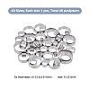 SUPERFINDINGS 40Pcs 40 Styles 201 Stainless Steel Guides Ring FIND-FH00006-87-2