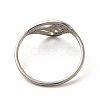 Non-Tarnish 304 Stainless Steel Hollow Out Butterfly Wing Finger Ring for Women RJEW-K239-13P-2