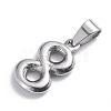 201 Stainless Steel Pendants STAS-O113-02A-2