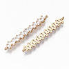 Brass Micro Pave Cubic Zirconia Links Connectors KK-S359-075A-RS-2