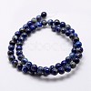 Natural Lapis Lazuli Beads Strands X-G-A163-07-6mm-2