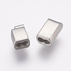 304 Stainless Steel Magnetic Clasps with Glue-in Ends X-STAS-K145-31P-4