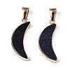 Synthetic Blue Goldstone Pendants G-S359-314A-2