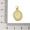 Rack Plating Brass Micro Pave Cubic Zirconia Pendants KK-C052-27G-3