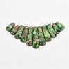 Assembled Gold Line and Imperial Jasper Beads Strands G-P298-K02-1