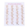 304 Stainless Steel Stud Earrings EJEW-F231-40G-R-3