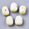 Two Tone Opaque Acrylic Beads SACR-S300-35-2