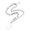 304 Stainless Steel Paperclip Chains & Cable Chain Jewelry Sets SJEW-K153-16P-2