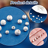 PandaHall Elite 35Pcs 3 Size Round 925 Sterling Silver Textured Beads STER-PH0001-68-4