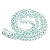 Baking Paint Transparent Glass Beads Strands DGLA-A08-T8mm-KD09-2