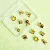Brass Micro Pave Cubic Zirconia Beads ZIRC-SZ0001-10G-3