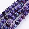 Natural Fire Crackle Agate Beads Strands G-E399-01A-2