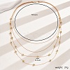 Elegant Multi Layered Iron Bead Necklace for Women's Party Wear AT0046-2-1