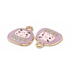 Alloy Enamel Pendants ENAM-H039-04G-3