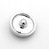 Flat Round Zinc Alloy Enamel Jewelry Snap Buttons SNAP-N010-72B-NR-2