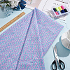 Polyester Mermaid Fish Scale Pattern Fabric DIY-WH0622-024B-5