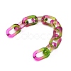 Handmade Two Tone Transparent Acrylic Cable Chains AJEW-JB00840-01-2