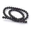 Natural Obsidian Beads Strands X-G-G099-6mm-24-2