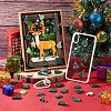   50Pcs 10 Styles Christmas Theme Opaque Resin Cabochons RESI-PH0002-08-2