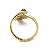304 Stainless Steel with Natural Tiger Eye Ring RJEW-Z031-01E-02-3