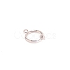 Brass Clip-on Hoop Earring Findings KK-WH0047-02D-2