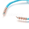 Nylon Cord Braided Bead Bracelets Making BJEW-F360-FRG17-2