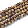 Natural Sandalwood Beads Strands WOOD-F008-02-B-2