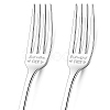 Globleland 1 Set 2Pcs 304 Stainless Steel Fork AJEW-GL0001-19-069-1