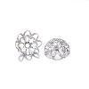 Non-Tarnish Multi-Petal 304 Stainless Steel Fancy Bead Caps X-STAS-N0013-16P-2